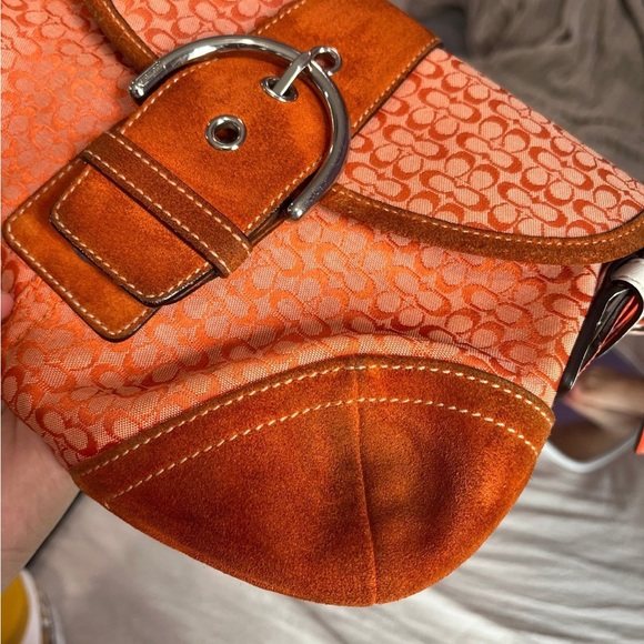 Vintage Coach Soho Orange Bag - Picture 11 of 12